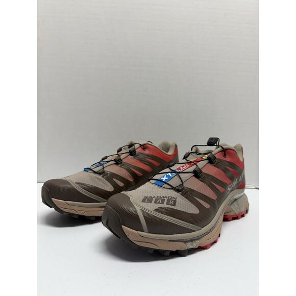 Salomon XT-4 OG Wren Vintage Khaki L47299500 Size 9 Red Brown Hiking Trail Shoe main image 8